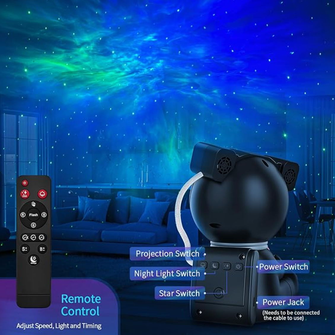 Astronaut Galaxy Projector